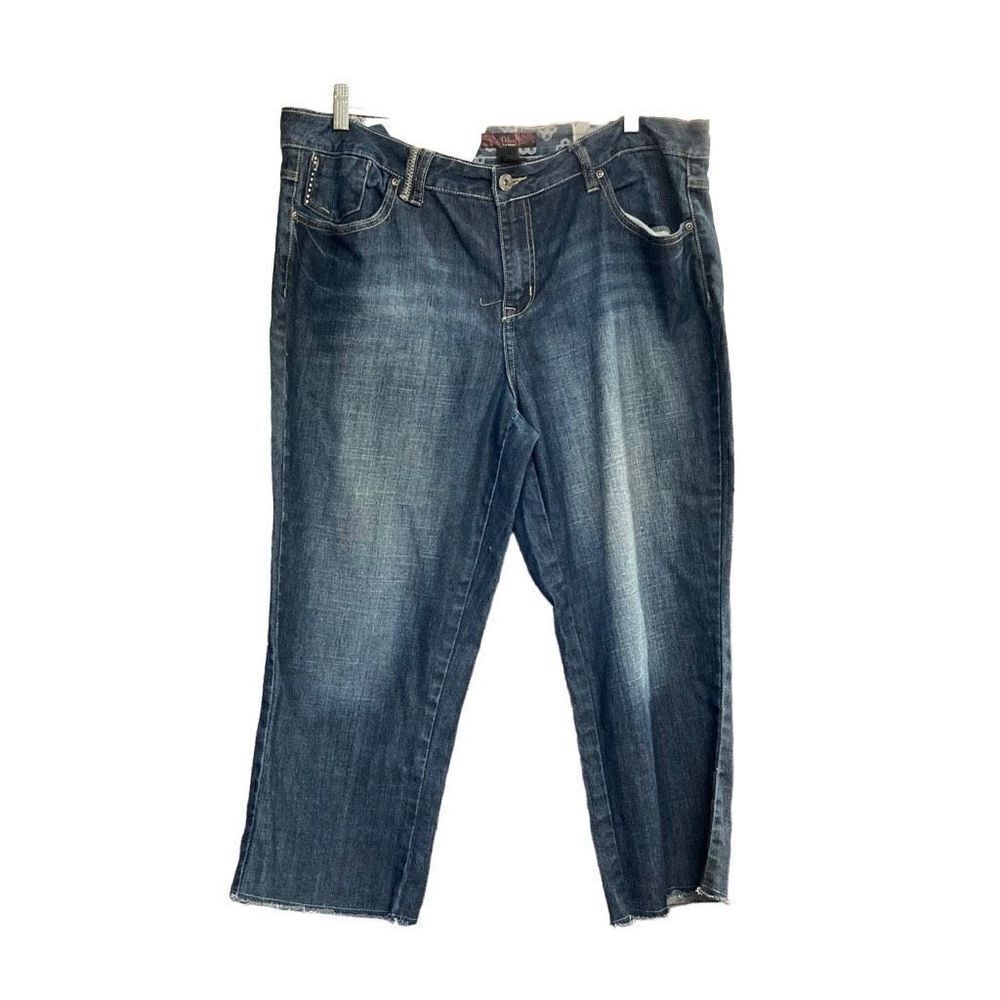 DELUXE L.A.BLUES Women’s Capri Jeans Size 18 Blue‎